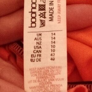 Orange long sleeve mini dress